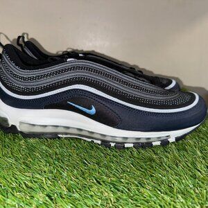 Nike Air Max 97 Black/Obsidian/Platinum/University Blue DQ3955-001 Men's 9.5 NEW
